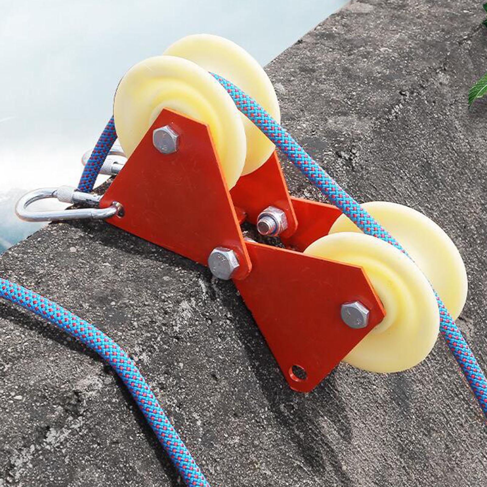 Wswqop Climbing Cave Research Rope Protection Coat Protection Wheels Friction Reduction