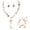 ST0023-Nature Set-A, variant on Natural Seashell Choker Necklaces Earrings Jewelry Set for Women Starfish Shell Freshwater Pearl Collar Necklaces for Women Irregular Mother of Pearl Jewelry Set