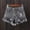 X-331Grey, variant on Women's Summer Denim Shorts With Pocket Solid Color High Waist Ripped Frayed Raw Hem Buttons Wide Leg Shorts For Outdoor Activities,Black,M
