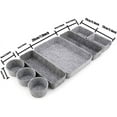 thumbnail image 2 of Nc56 8 Pieces, Desk Drawer Organizer, Filing System Made Of Felt, Drawer Organizer Office Felt, Desk Organizer Drawer Organizer, Desk Drawer Organizer Trays. (Gray), 2 of 7
