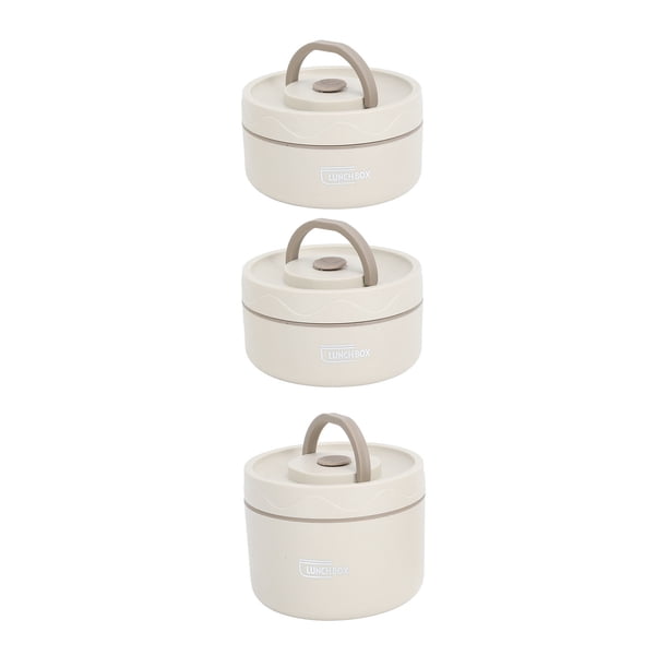 Lonchera Studengt, Caja Térmica De Acero Inoxidable Con Tapa, Contenedor De Almuerzo Aislado Redondo Portátil Para El Trabajo, La Escuela, Comedor Al Aire Libre