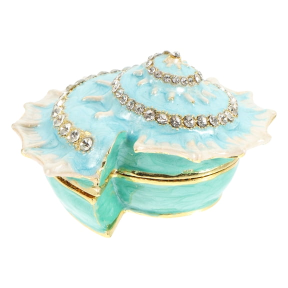 ETHZZLE Hinged Trinket Box Advanced Alloy Storage 1Pcs for Holiday Gifting