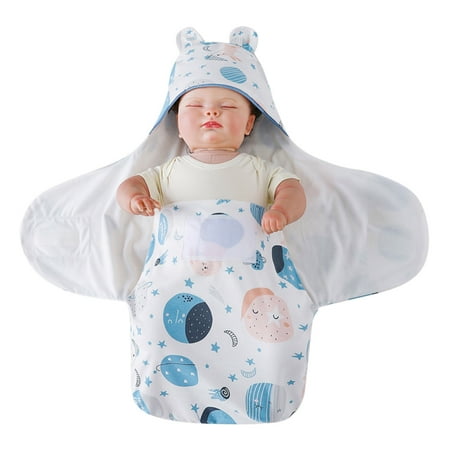 

ASEIDFNSA Burp Bulk Flannel Bundle Baby Boys Girls Cartoon Swaddle Wrap Printed Sleeping Blanket Cooton Warm Hoodie Swaddle Wrap