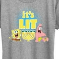thumbnail image 3 of SpongeBob SquarePants - It's Lit Hanukkah - Women's Lightweight French Terry Pullover, 3 of 6