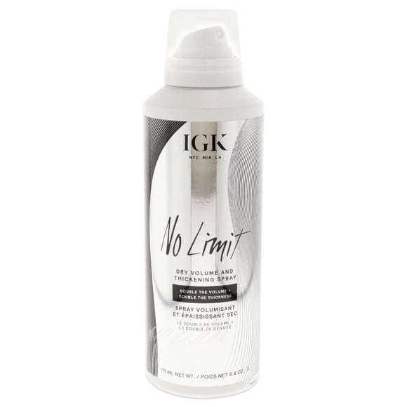 Spray para dar volumen y volumen en seco No Limit de IGK para unisex: spray para el cabello de 5,4 oz IGK Laca para el cabello 5.4 oz