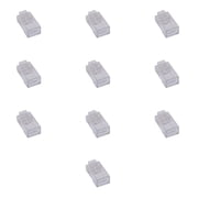 EZ-RJ45 Cat6 Feed Through Connector - 8P8C for Solid & Stranded Cable 10 Pcs Pack