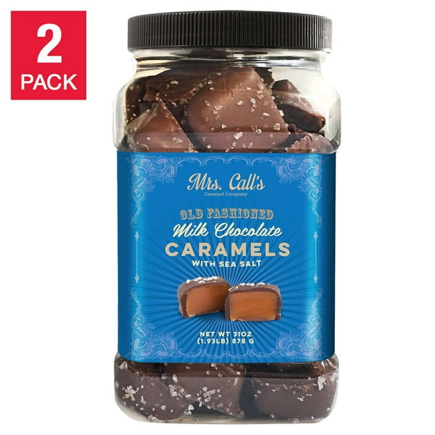 Mrs. Call's Old Fashioned Milk Chocolate Caramels with Sea Salt 31 oz