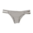 thumbnail image 1 of Tavik Womens Chloe Side Tab Bikini Swim Bottom, Grey, Medium, 1 of 2