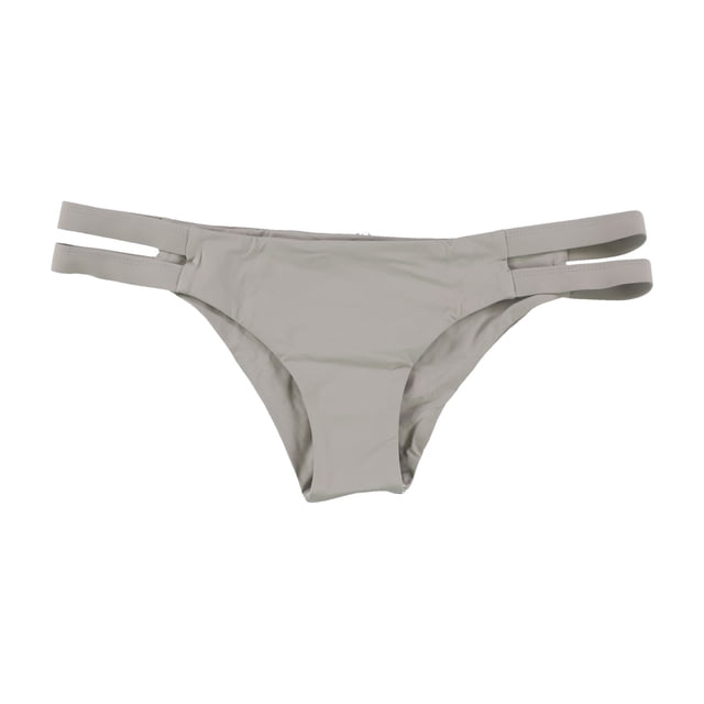 Tavik Womens Chloe Side Tab Bikini Swim Bottom, Grey, Medium
