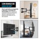 thumbnail image 5 of Redlemon Soporte para TV de 37" a 80" Pulgadas, Base para Pantalla Ultra Resistente con Brazos M&oacute;viles Extensibles Altura Ajustable hasta 40 Kg, Compatibilidad Universal VESA, con, 5 of 8