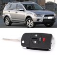 thumbnail image 4 of Carcasa para llavero con 3 + 1 botones, plegable, para coche, con control remoto, para llavero, carcasa, negro, repuesto para Mitsubishi 2007-2010 Eclipse EOTVIA No, 4 of 6