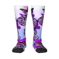thumbnail image 2 of Lsque Flying Butterflies Printed Crew Socks Men's Women's LightWeight Thin Casual Calf Socks ,Knee High Socks,Cotton Socks, 2 of 9