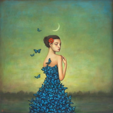 Art.com Metamorphosis in Blue Art Print by Duy Huynh, 16" x 16"