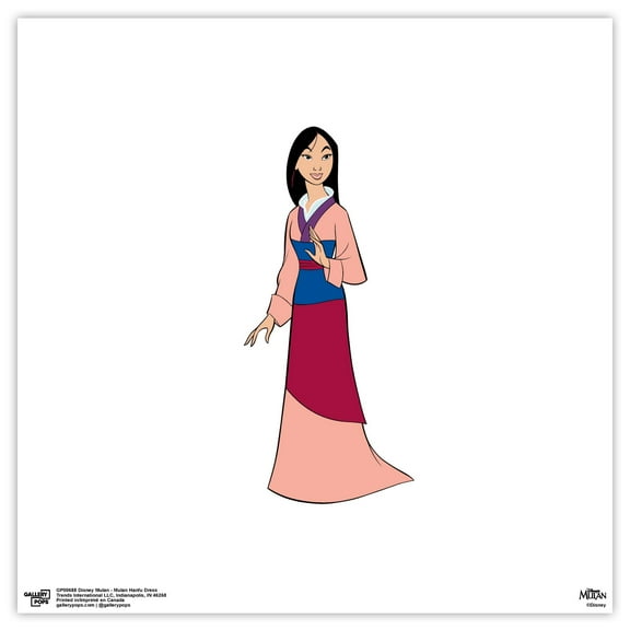 Gallery Pops Disney Mulan - Mulan Hanfu Dress Wall Art, Unframed Version, 12" x 12"