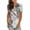 Brown, variant on Herrnalise Women's Classic-Fit 100% Cotton Short-Sleeve T-Shirt Fashion Women's Casual T-shirt Feather Printed Round-Neck Short Sleeve Pullover Tops Blouse
