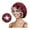 Burgundy Matte, variant on Satin Sleep Bonnet Elasticity Wide Band Silky Hair Protection for Curly and Natural Hair - Pink