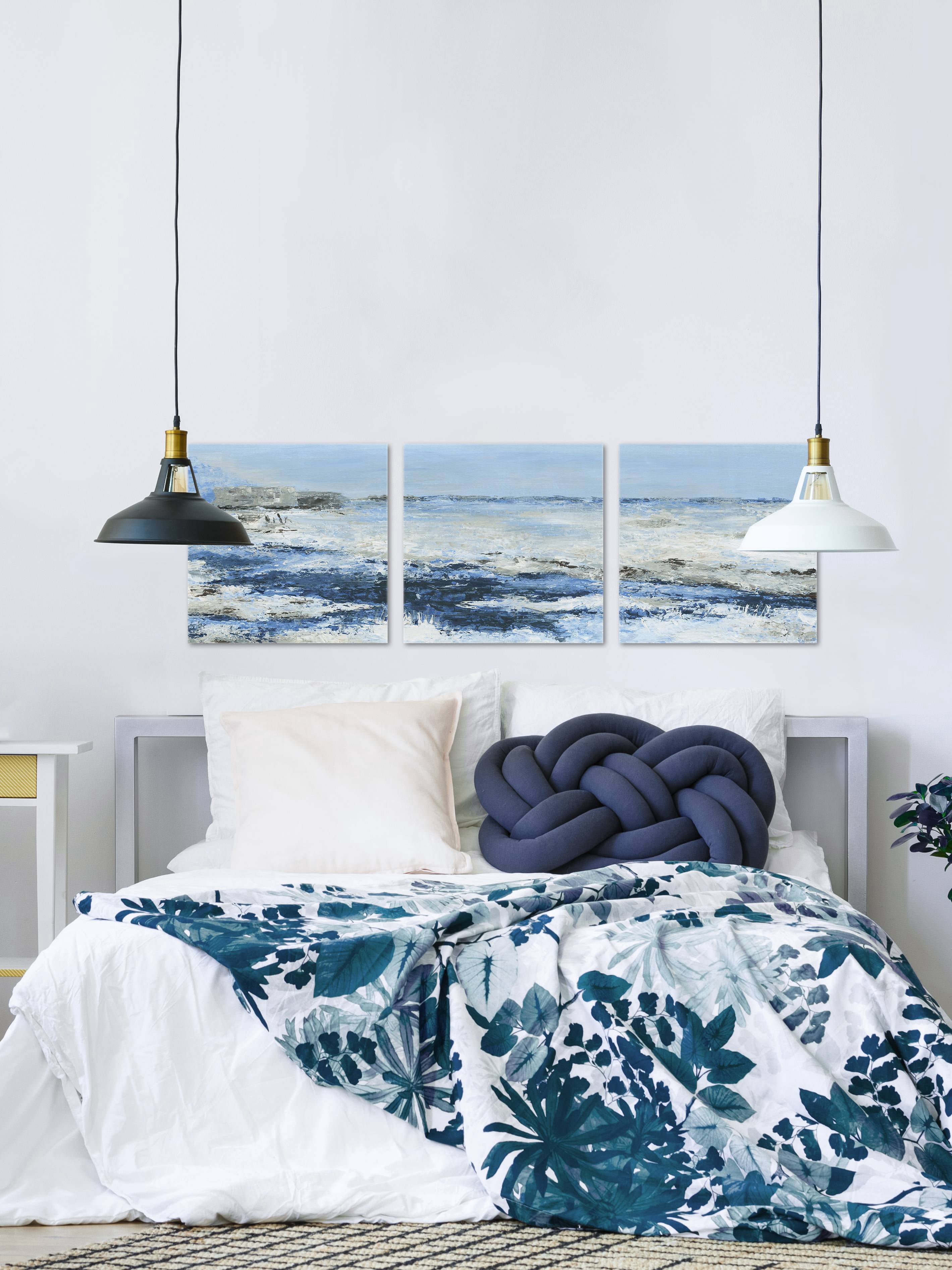 Ultimate Blue Waves II Triptych