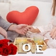 thumbnail image 3 of Tongina Love Sign Ornament Word Decor Housewarming Gift Wooden Love Word Sign Cutout for Married Anniversary Party Table, 3 of 9