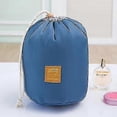 thumbnail image 1 of ZHAOCHENG Bolsas de viaje para cosméticos, bolsas de maquillaje a prueba de agua, bolsa multifuncional para artículos de tocador, estuches para baño, almacenamiento para llevar, azul oscuro, 1 of 1
