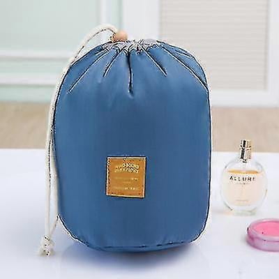 ZHAOCHENG Bolsas de viaje para cosméticos, bolsas de maquillaje a prueba de agua, bolsa multifuncional para artículos de tocador, estuches para baño, almacenamiento para llevar, azul oscuro