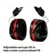 thumbnail image 4 of Orejeras 3M Cap Mount Negro/Rojo NRR 27dB para uso industrial, 4 of 6