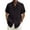 Black, variant on Men's Cotton Linen T-shirt Mens Casual Short Sleeve Button-Down Shirts Hawaiian Beach Tshirt Tops for Men S-5XL (Available in Big & Tall Size)