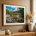 thumbnail image 5 of Albany Covered Bridge - New Hampshire Photography Bridge Landscape Nature Rustic Scenic Travel Poster Water Unframed Wall Art Print 32 x 48 inches, 5 of 7