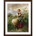 thumbnail image 2 of Art.com The Shepherdess, 1866 Giclee Print by Johann Baptist Hofner, Brown Frame Wall Art, 32" x 40", 2 of 5