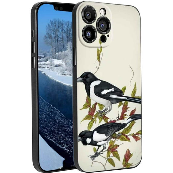 Compatible with iPhone 13 Pro Max Phone Case, Magpie-1 Case Silicone Protective for Teen Girl Boy Case for iPhone 13 Pro Max