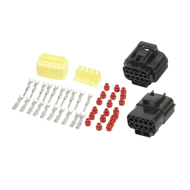Kits de Conectores de Cables Eléctricos para Automóviles de 10 Pines a Prueba de Agua para Coche Barco RV 1 Juego Serie 1.8mm