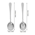 thumbnail image 2 of 1 Set Stainless Steel Serving Utensils with Spoons and Slotted Spoons for Parties Dinners Restaurants and Banquets, 2 of 8