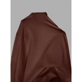 thumbnail image 6 of Petite Womens Coffee Brown Solid Square Neck Flared Maxi Dress For Spring Summer, 6 of 7