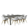 thumbnail image 2 of Amazonia Exeter 9-Piece Patio Rectangular Dining Table Set, Wicker Table, Ideal for Outdoors and Indoors, 2 of 10