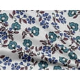 thumbnail image 5 of oneOone Rayon Teal Blue Fabric Block Sewing Material Print Fabric By The Yard 56 Inch Wide, 5 of 5