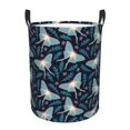 thumbnail image 6 of Lsque Glowing Butterfly pattern Laundry Hamper Basket, Tall Woven Rope Hamper Basket for Clothes, Lightweight Storage Basket, Collapsible Waterproof-, 6 of 8