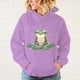 thumbnail image 4 of Nueva sudadera con capucha con estampado divertido de rana y yoga para mujer y hombre, informal, sudadera personalizada, talla grande, 4 of 5