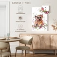 thumbnail image 5 of Elephant Stock Sweet Owl Wall Art - Vertical Canvas Wall Art - Living Room Wall Decor - Animal Canvas - Brown And Pink Decor By Sillier Than Sally - 24" x 36", 5 of 8