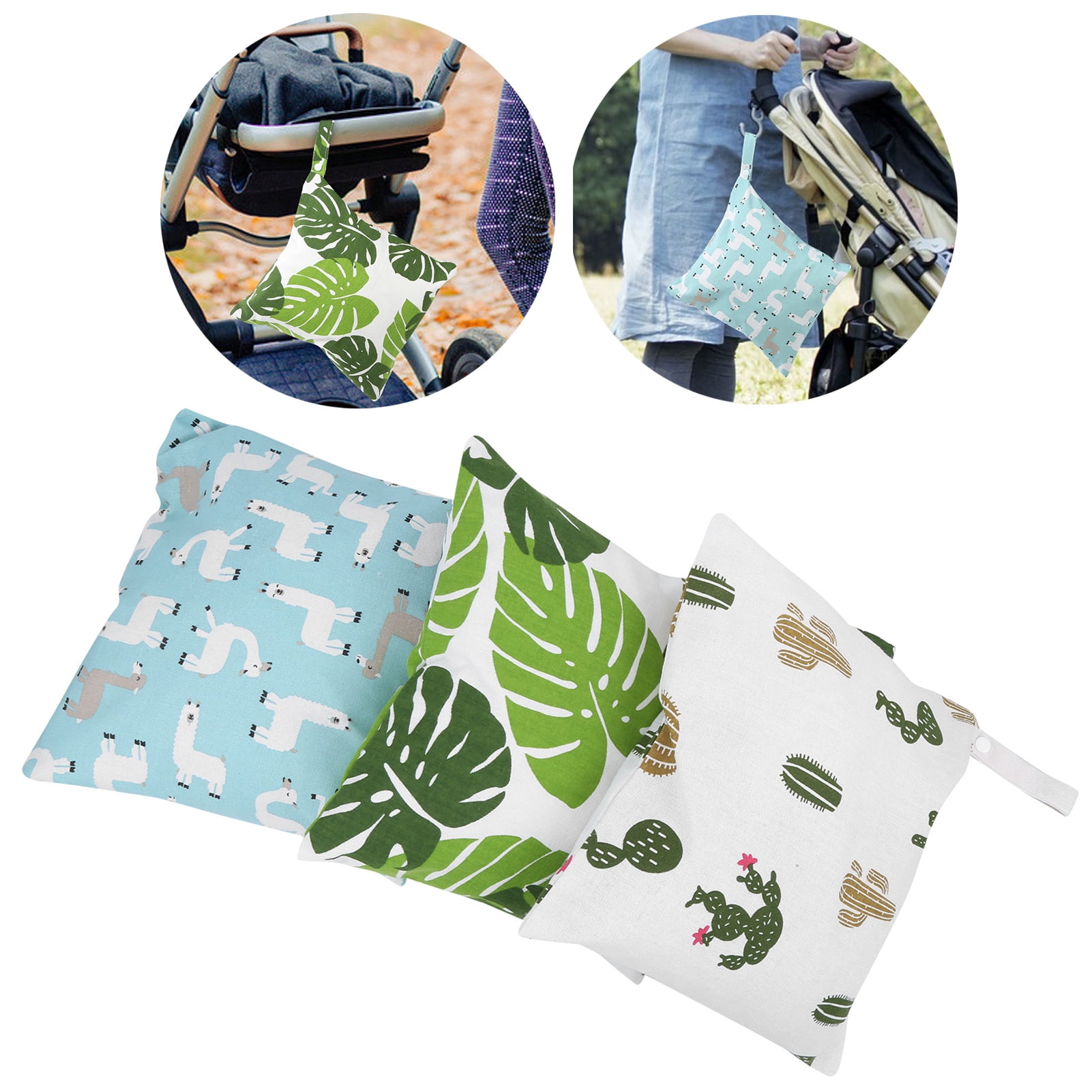 Mgaxyff Cloth Bags,Cloth Bags Portable Reusable Wet Dry Bags Carrying Bags for Baby