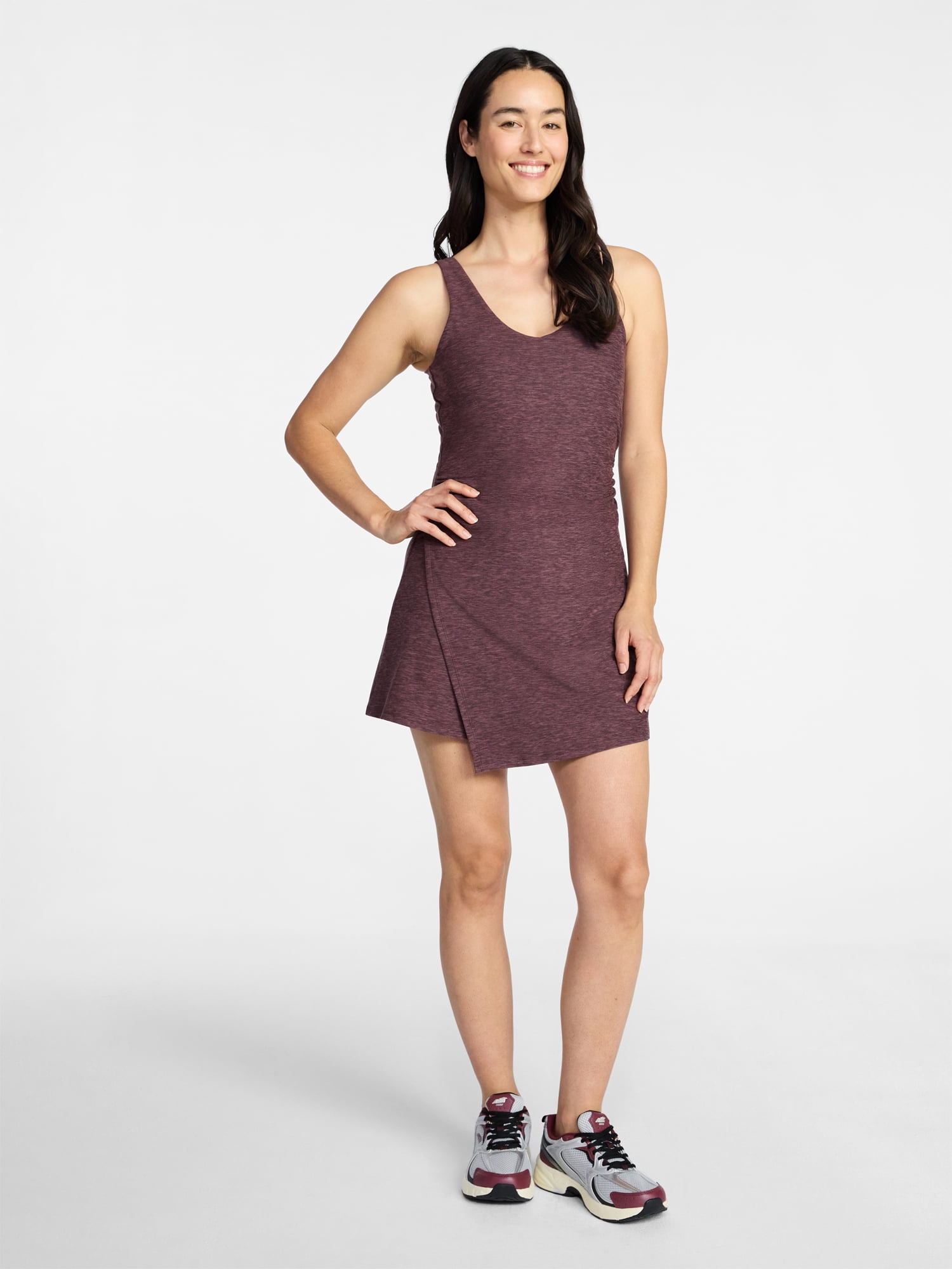 Athletic Works Women's and Women's Plus ButterCore Wrap Dress, Sizes XS-4X