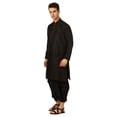 thumbnail image 2 of Mens Handmade Art Silk Loop Button Designer Kurta Dhoti Set/Mens Indian Sherwani, 2 of 4