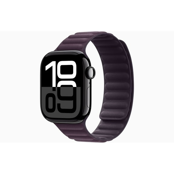 Restored Apple Watch Series 10 GPS   LTE 42mm Jet Black Aluminium Case with Blackberry Magnetic Link Band (Refurbished)
