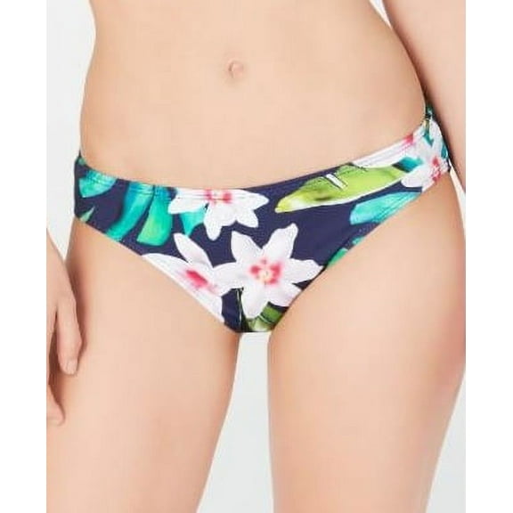 Ralph Lauren WATERCOLOR TROPICAL Wide Shirred Banded Hipster Swim Bottom Sz 16