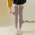 thumbnail image 4 of AUNVITO Women's Fleece Leg Warmers Thick Thermal Over-The-Knee Socks for Winter Casual Outfit, 4 of 8