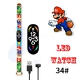 thumbnail image 3 of Reloj inteligente Super Mario para niños con personajes de anime Luigi Color Kawaii Pulsera deportiva Relojes recargables Regalos para niños, 3 of 5