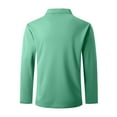 thumbnail image 4 of QATAINLAV Men's Big and Tall Golf Shirts Fashion Button Up Collared Polos Shirts Classic Long Sleeve Shirts 2024 Fall Winter Work Tops with Pocket Green XXXL, 4 of 6