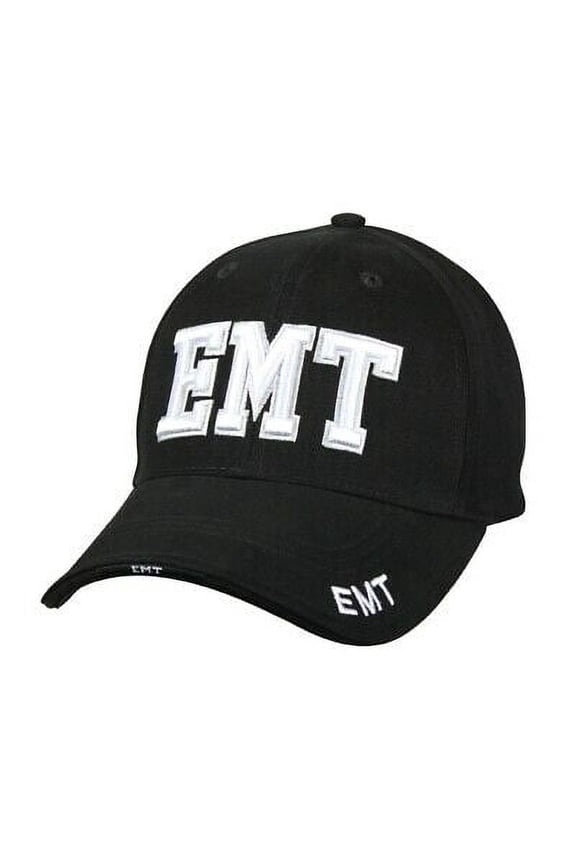Rothco 10909 Deluxe EMT Low Profile Cap, Black