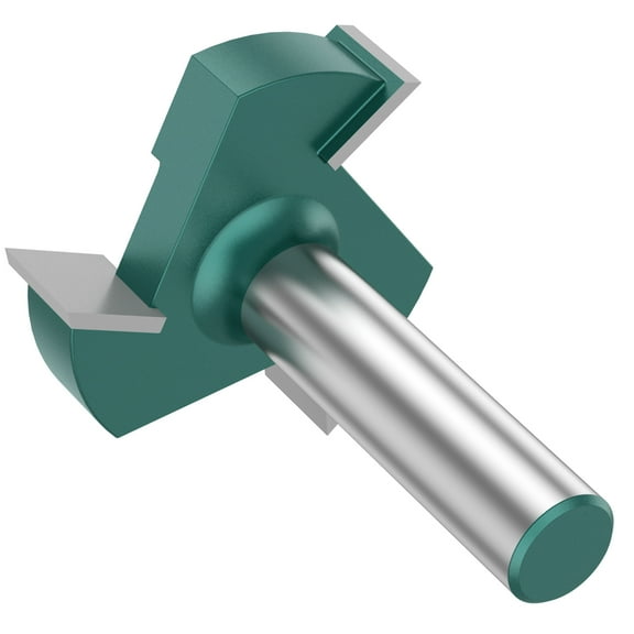 Ikoopy CNC Spoilboard Surfacing Router Bit Professional Slab Flattening Router Bit 3 Wings Carbide Insert Planing Bit Woodworking Tool 2inch Cutting Diameter for Wood MDF