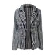 thumbnail image 5 of Puntoco, cárdigan adelgazante con cuello de traje de manga larga estampado para mujer, traje de doble botonadura, abrigo, Tops, chaqueta, liquidación Puntoco Puntoco-7886, 5 of 5