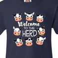 thumbnail image 4 of Inktastic Welcome to the Herd with Cute Black and White Holstein Cows Youth T-Shirt, 4 of 5