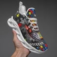 thumbnail image 3 of Autism Warrior Fighting For My Son Shoes Trail Running Shoe Non-Slip Breathable Comfortable Sneakers White Size 5, 3 of 7
